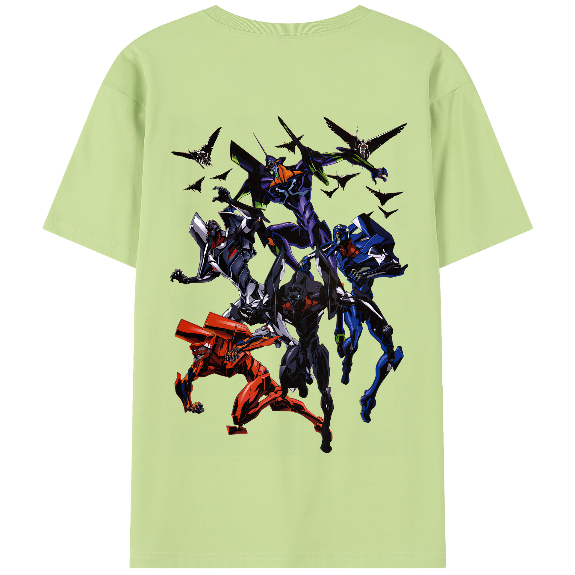 （画像用） EVA 新世紀エヴァンゲリオン 綿100％半袖Tシャツ（背面プリント）
